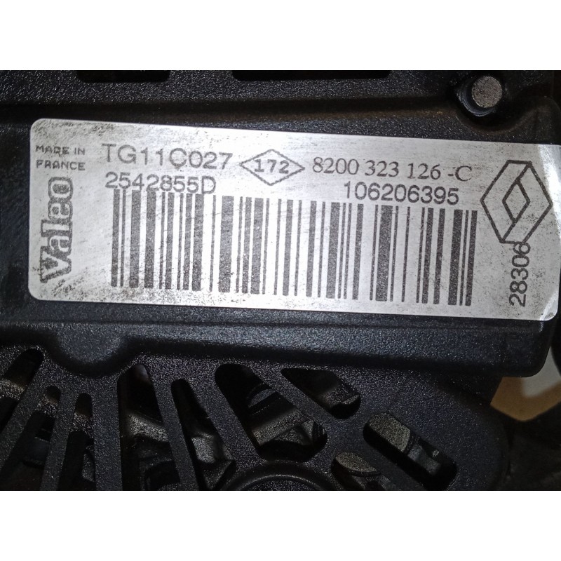 Recambio de alternador para renault laguna ii (bg0/1_) 1.6 16v (bg1g, bg1h) referencia OEM IAM 8200323126C 2542855D TG11C027