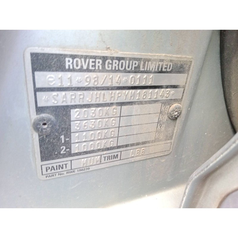 rover 75 (rj) del año 2001