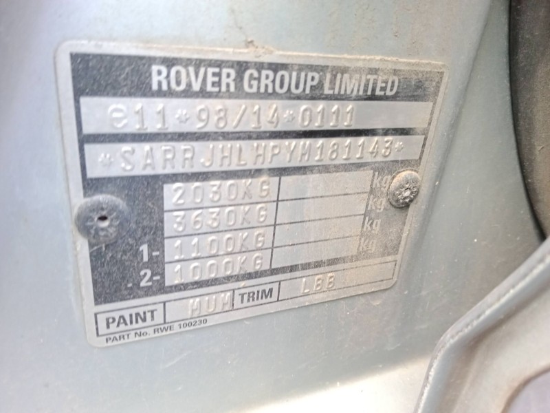 rover 75 (rj) del año 2001