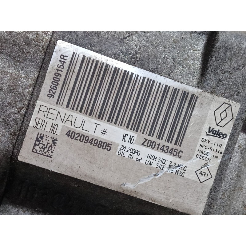 Recambio de compresor a/a para dacia sandero ii 1.5 dci 75 / blue dci 75 (b8jw, b8m4, b8ah, b8m7, b8m6) referencia OEM IAM 92600