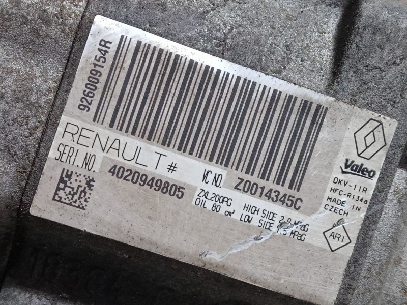 Recambio de compresor a/a para dacia sandero ii 1.5 dci 75 / blue dci 75 (b8jw, b8m4, b8ah, b8m7, b8m6) referencia OEM IAM 92600