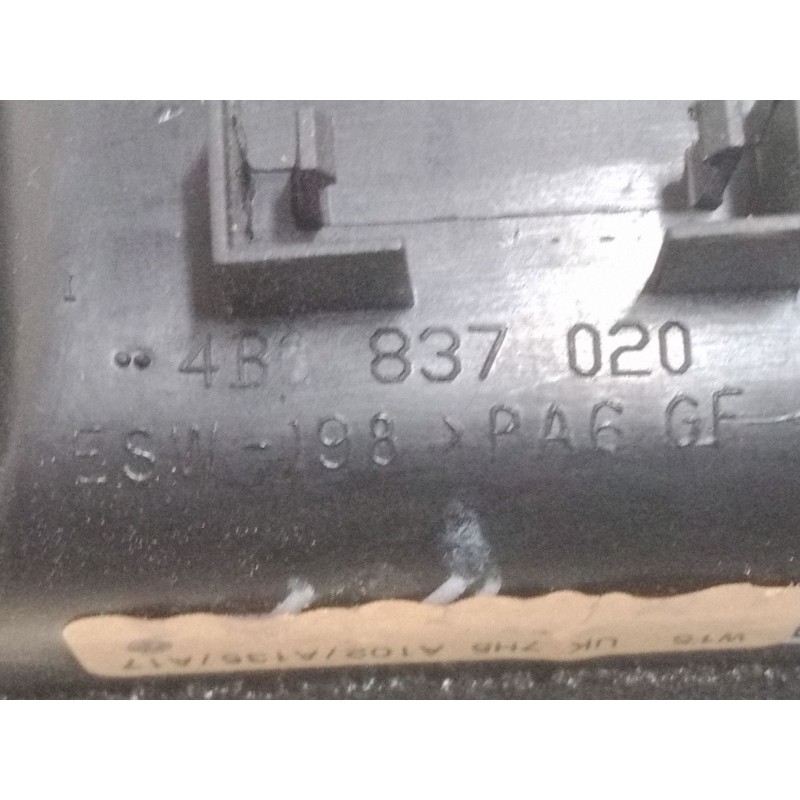 Recambio de maneta interior puerta delantera derecha para audi a6 c5 avant (4b5) 2.5 tdi referencia OEM IAM 4B837020   Recambio de maneta interior puerta delantera derecha para audi a6 c5 avant (4b5) 2.5 tdi referencia OEM IAM 4B837020