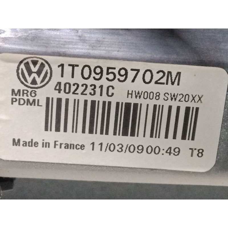 Recambio de elevalunas electrico delantero derecho para volkswagen caddy iii furgoneta/monovolumen (2ka, 2kh, 2ca, 2ch) 1.9 tdi 