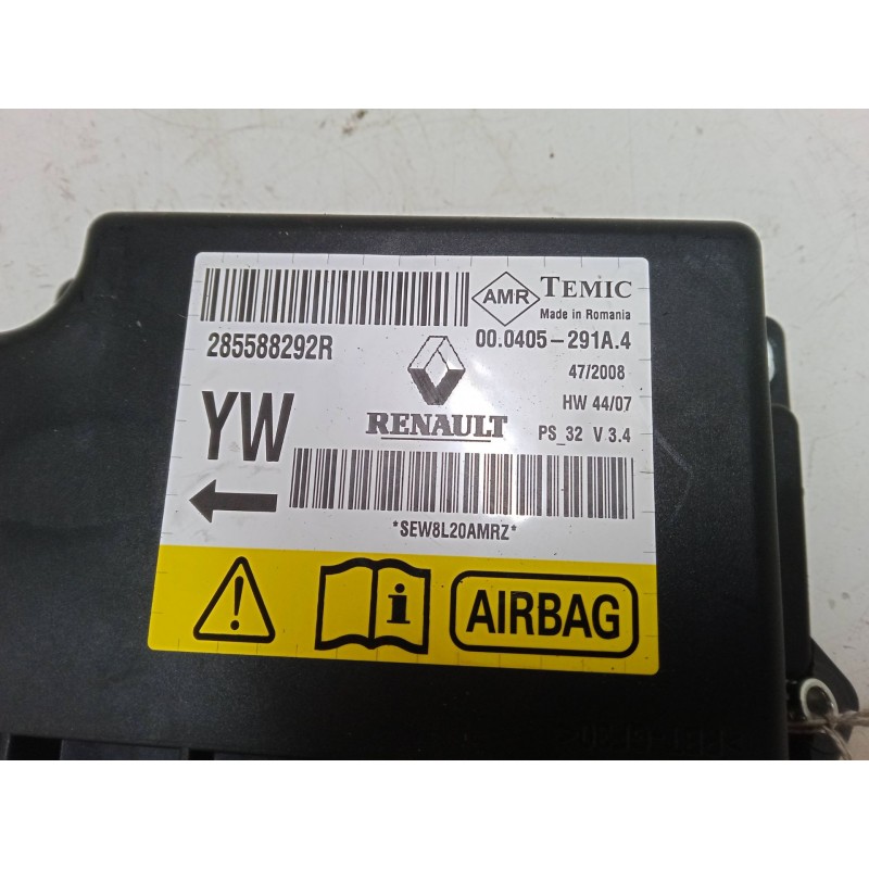 Recambio de centralita airbag para renault megane iii hatchback (bz0/1_, b3_) 1.5 dci referencia OEM IAM 285588292R  