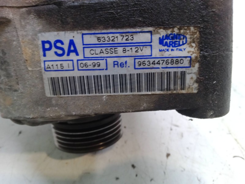 Recambio de alternador para citroën saxo (s0, s1) 1.1 x, sx referencia OEM IAM 9634476880  