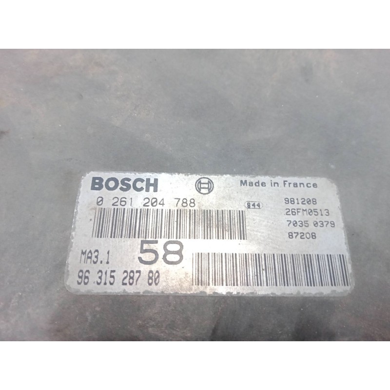 Recambio de centralita motor uce para citroën saxo (s0, s1) 1.1 x, sx referencia OEM IAM   