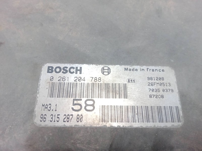 Recambio de centralita motor uce para citroën saxo (s0, s1) 1.1 x, sx referencia OEM IAM   