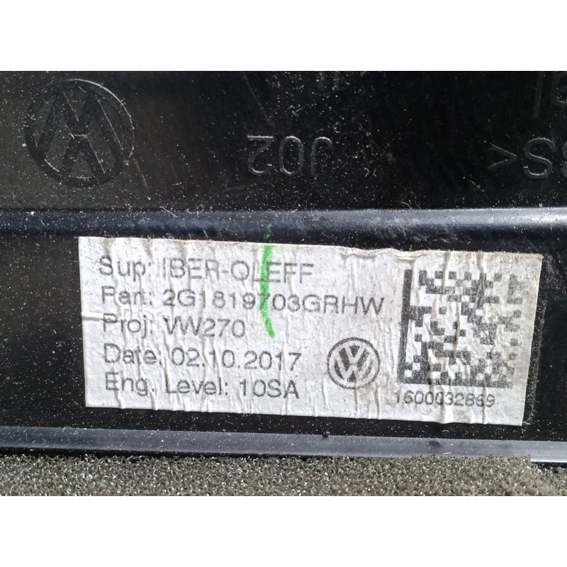 Recambio de aireador izquierdo para volkswagen polo vi (aw1, bz1, ae1) 1.0 tsi referencia OEM IAM 2G1819703  