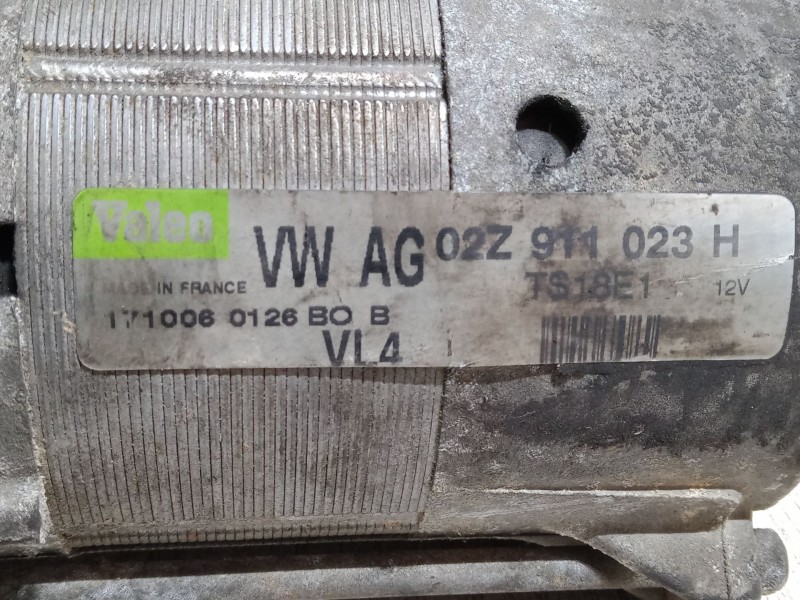 Recambio de motor arranque para seat leon (1p1) 1.9 tdi referencia OEM IAM 02Z911023H  