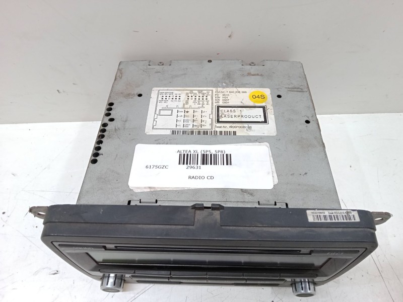 Recambio de radio cd para seat altea xl (5p5, 5p8) 1.6 tdi referencia OEM IAM   