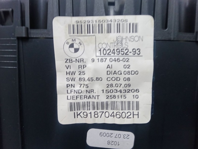 Recambio de cuadro instrumentos para bmw 1 (e81) 116 d referencia OEM IAM   