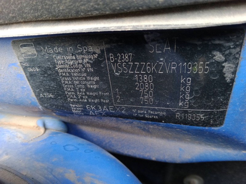 seat ibiza ii (6k1) del año 1997