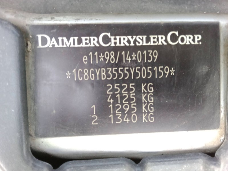 chrysler voyager iv (rg, rs) del año 2004