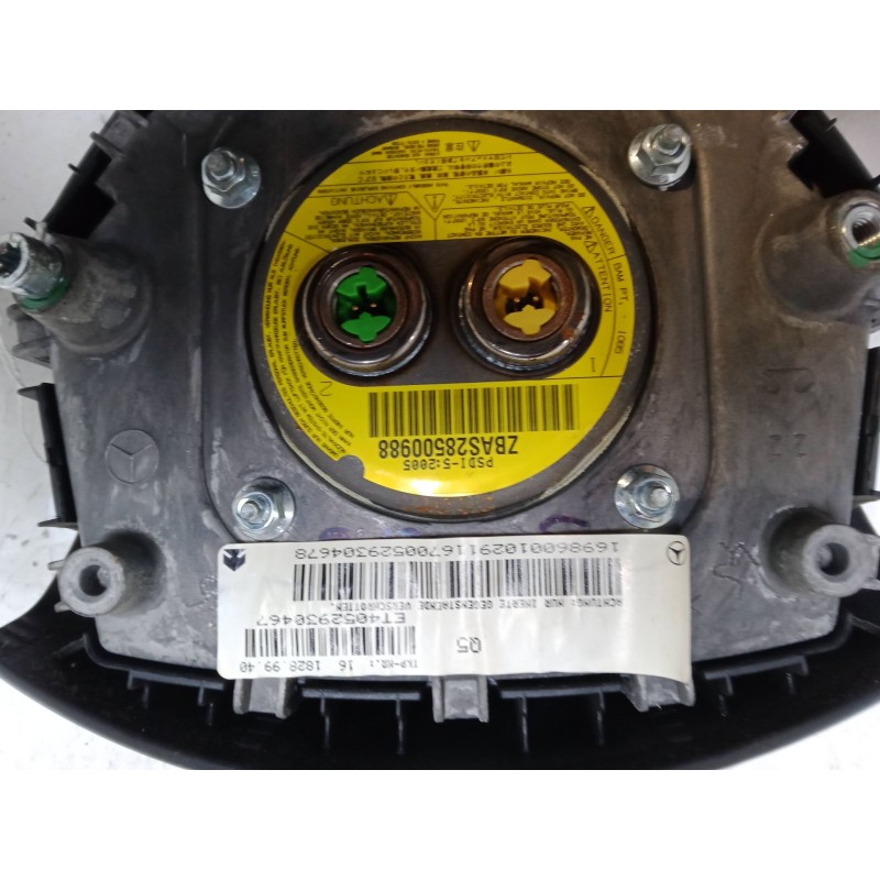 Recambio de airbag volante para mercedes-benz clase a (w169) a 200 cdi (169.308, 169.008) referencia OEM IAM 169860010291  