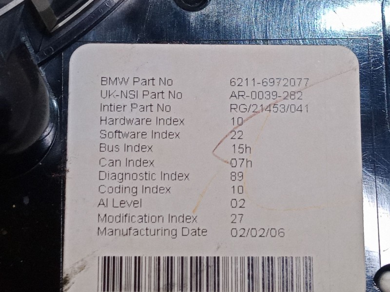 Recambio de cuadro instrumentos para mini mini (r50, r53) one d referencia OEM IAM 62116972077  