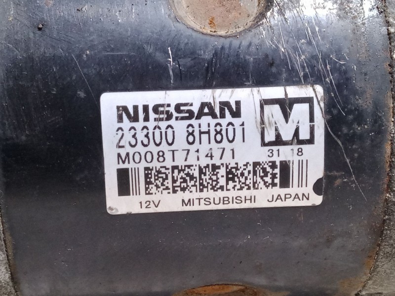Recambio de motor arranque para nissan almera tino (v10) 2.2 dci referencia OEM IAM 233008H801  