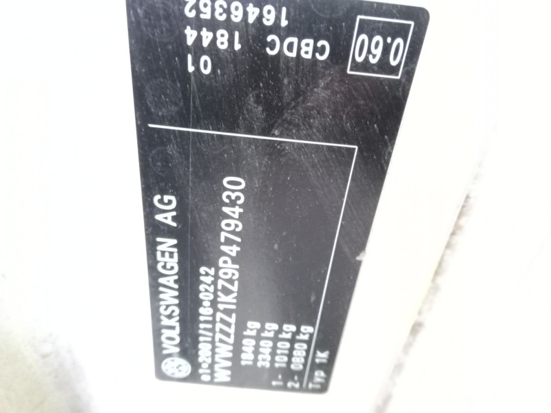 volkswagen golf vi (5k1) del año 2009