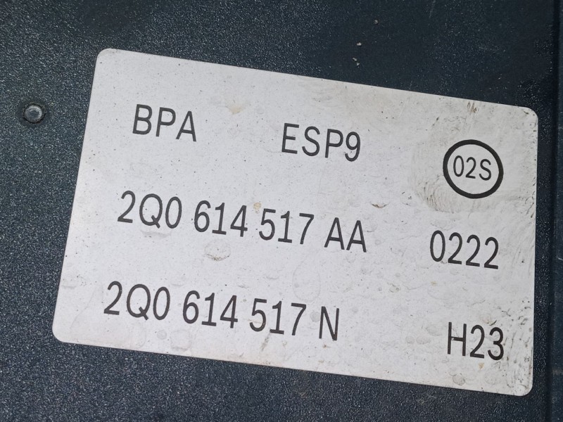 Recambio de abs para volkswagen polo vi (aw1, bz1, ae1) 1.0 tsi referencia OEM IAM 2Q0614517AA  