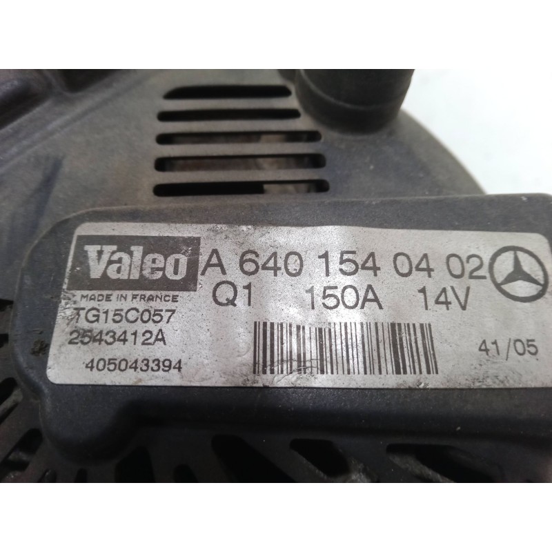 Recambio de alternador para mercedes-benz clase a (w169) a 200 cdi (169.308, 169.008) referencia OEM IAM A6401540402  