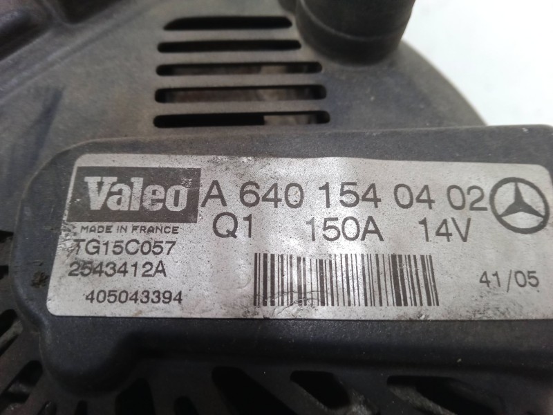 Recambio de alternador para mercedes-benz clase a (w169) a 200 cdi (169.308, 169.008) referencia OEM IAM A6401540402  