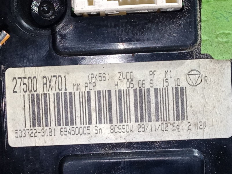 Recambio de mando climatizador para nissan micra iii (k12) 1.2 16v referencia OEM IAM 27500AX701  