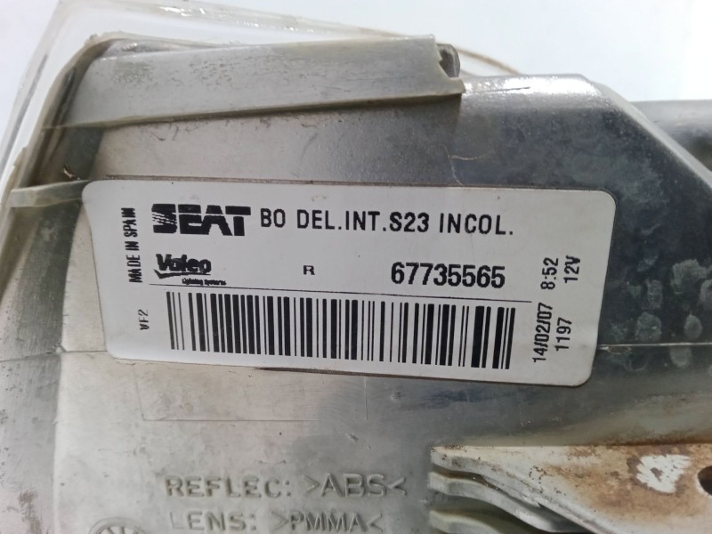 Recambio de intermitente delantero derecho para seat ibiza ii (6k1) 1.4 i referencia OEM IAM 67735565  