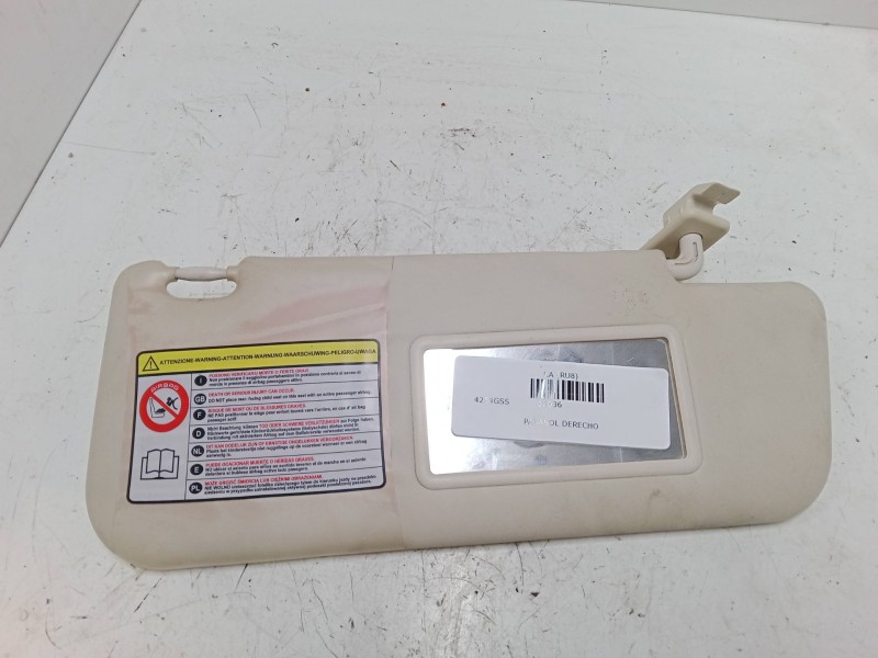 Recambio de parasol derecho para ford ka (ru8) 1.2 referencia OEM IAM   