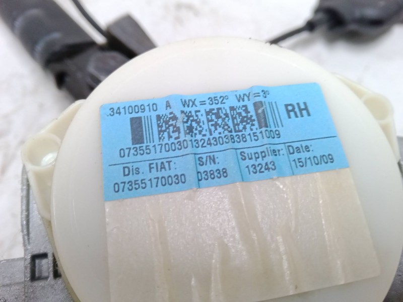 Recambio de cinturon seguridad delantero derecho para ford ka (ru8) 1.2 referencia OEM IAM 34100910  