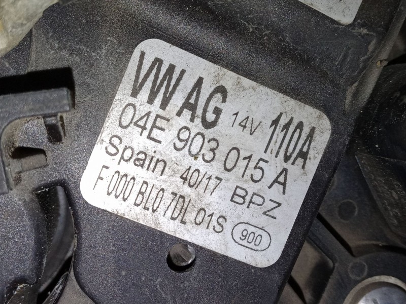 Recambio de alternador para volkswagen polo vi (aw1, bz1, ae1) 1.0 tsi referencia OEM IAM 04E903015A  