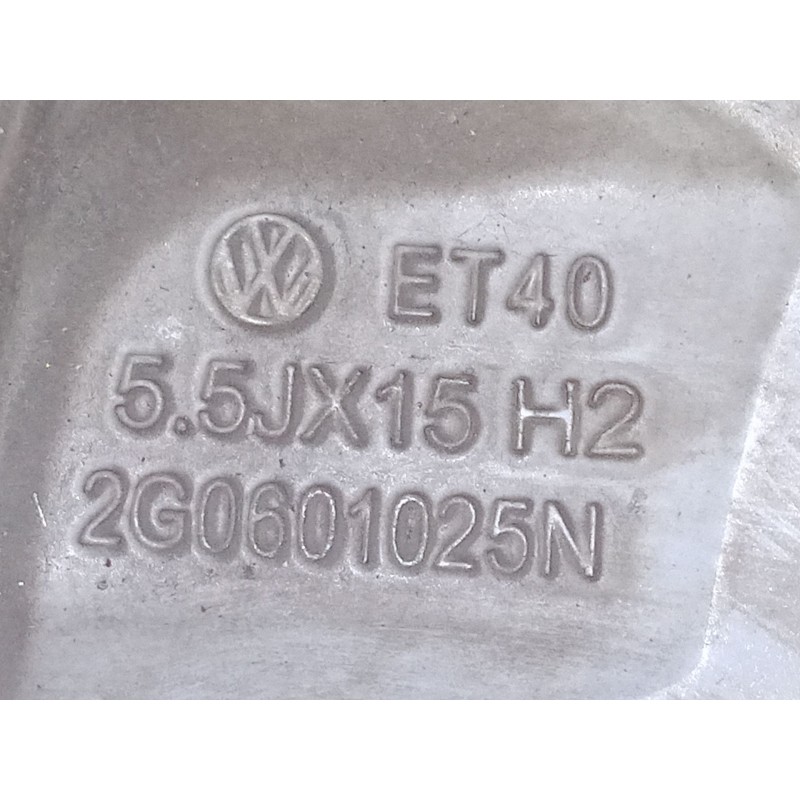 Recambio de llanta alumino 15´´ para volkswagen polo vi (aw1, bz1, ae1) 1.0 tsi referencia OEM IAM ET405.5JX15H22G0601025N  