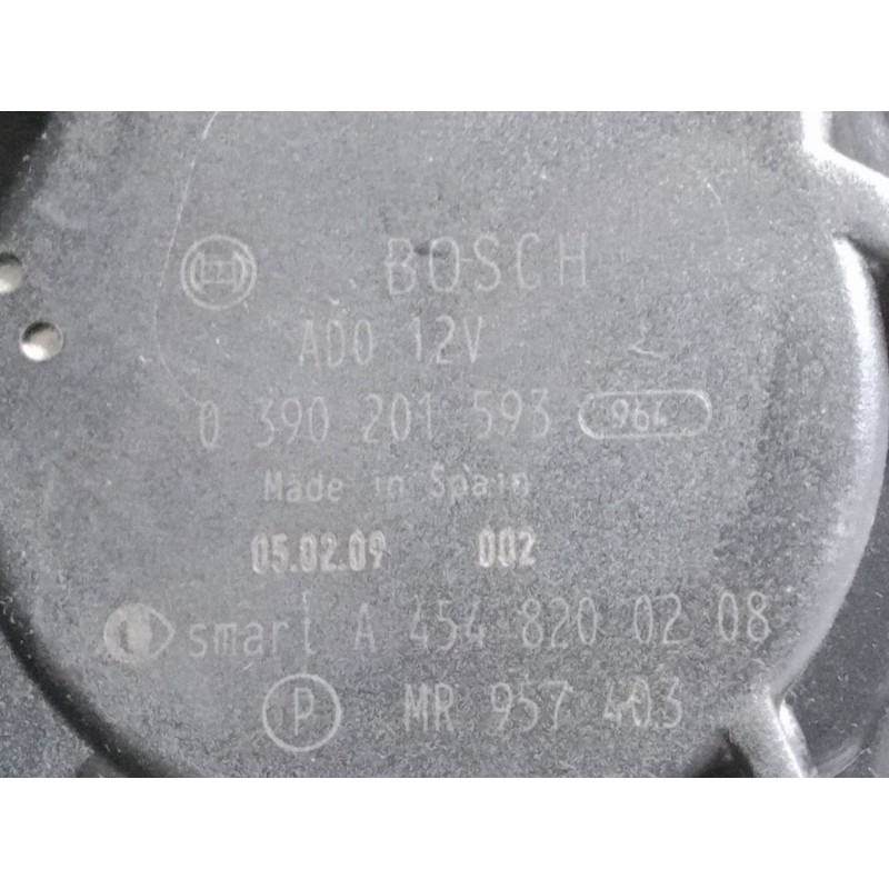 Recambio de motor limpia trasero para smart forfour (454) 1.5 cdi (454.000) referencia OEM IAM A4548200208  