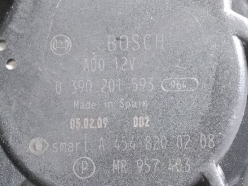 Recambio de motor limpia trasero para smart forfour (454) 1.5 cdi (454.000) referencia OEM IAM A4548200208  