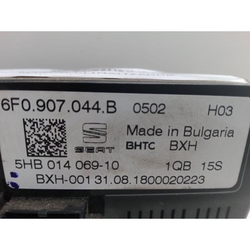 Recambio de mando climatizador para seat ibiza v (kj1, kjg) 1.6 tdi referencia OEM IAM 5HB01406910  6F0907044B