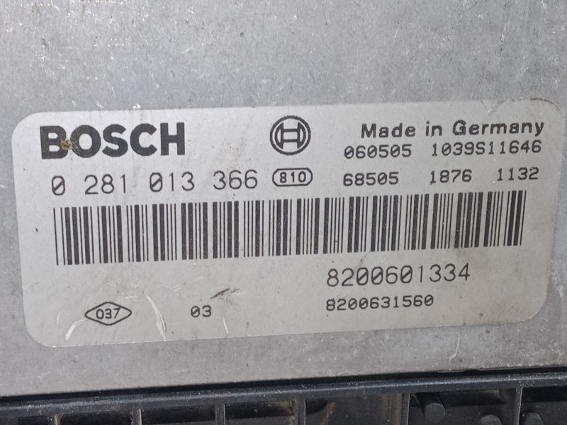 Recambio de centralita motor uce para renault megane ii station wagon (km0/1_) 1.9 dci referencia OEM IAM 0281013366  