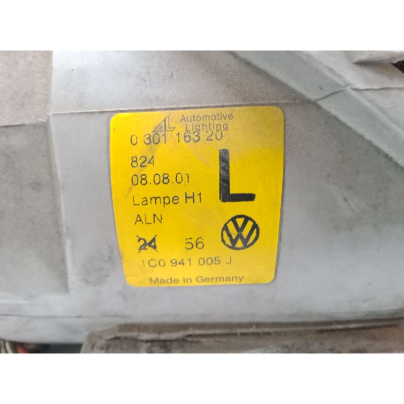 Recambio de faro izquierdo para volkswagen new beetle (9c1, 1c1) 1.9 tdi referencia OEM IAM 1C941005J  
