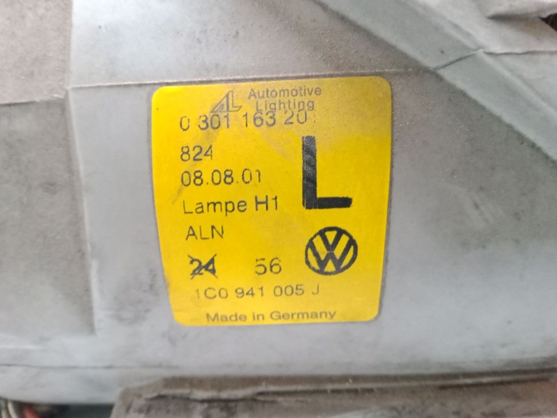 Recambio de faro izquierdo para volkswagen new beetle (9c1, 1c1) 1.9 tdi referencia OEM IAM 1C941005J  