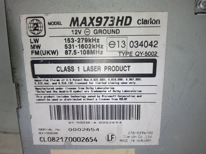 Recambio de pantalla para kia sorento i (jc) 2.5 crdi referencia OEM IAM MAX973HD   Recambio de pantalla para kia sorento i (jc) 2.5 crdi referencia OEM IAM MAX973HD