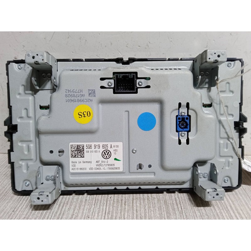 Recambio de pantalla multifuncion para volkswagen polo vi (aw1, bz1, ae1) 1.0 tsi referencia OEM IAM 5G6919605A  