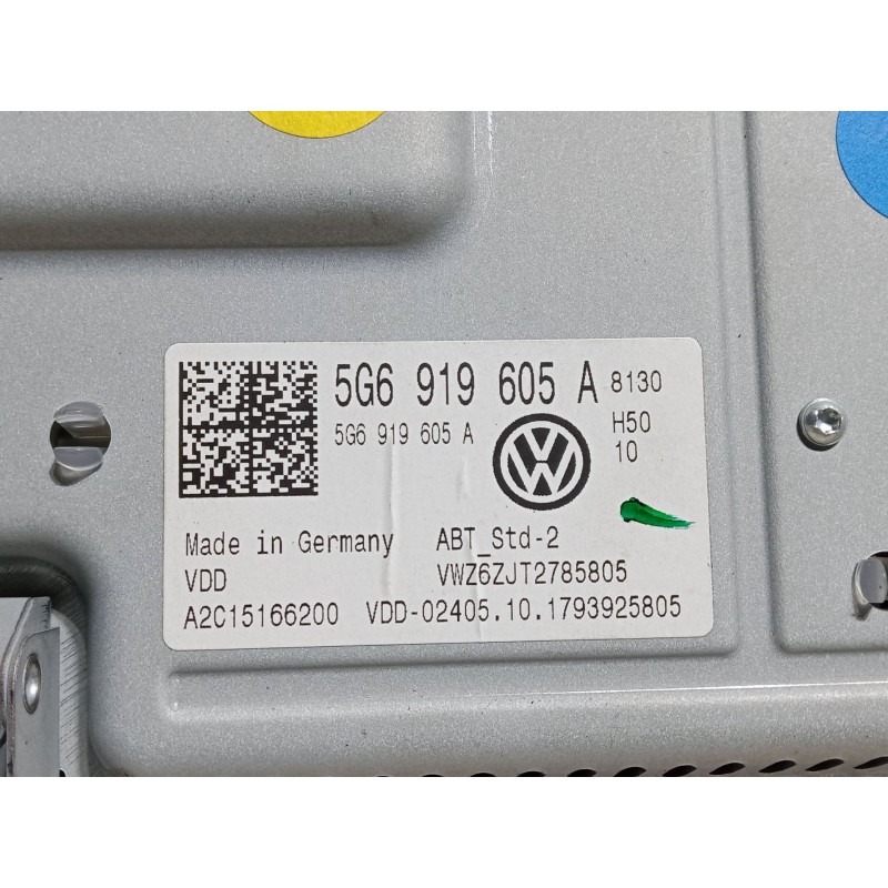 Recambio de pantalla multifuncion para volkswagen polo vi (aw1, bz1, ae1) 1.0 tsi referencia OEM IAM 5G6919605A  