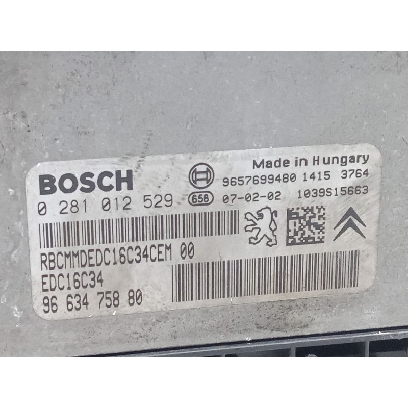 Recambio de centralita motor uce para peugeot 207/207+ (wa_, wc_) 1.4 hdi referencia OEM IAM 9663475880  