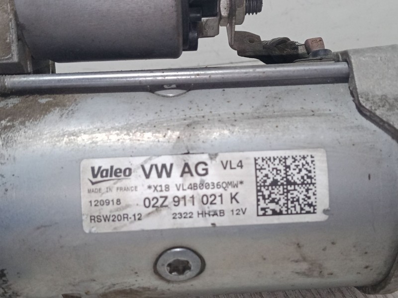 Recambio de motor arranque para seat ibiza v (kj1, kjg) 1.6 tdi referencia OEM IAM 02Z911021K  