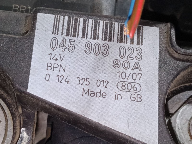 Recambio de alternador para seat ibiza iii (6l1) 1.4 tdi referencia OEM IAM 045903023  