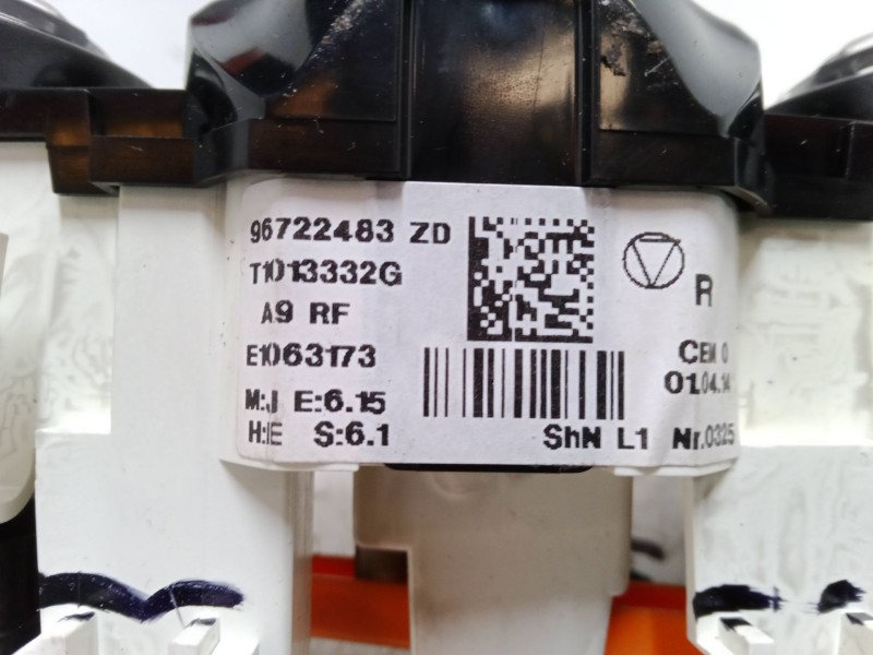 Recambio de mando climatizador para peugeot 208 i (ca_, cc_) 1.4 hdi referencia OEM IAM 96722483ZD   Recambio de mando climatizador para peugeot 208 i (ca_, cc_) 1.4 hdi referencia OEM IAM 96722483ZD