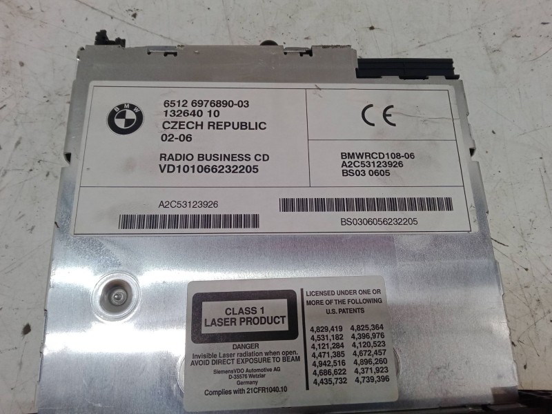 Recambio de radio cd para mini mini (r50, r53) one d referencia OEM IAM 6512697689003  