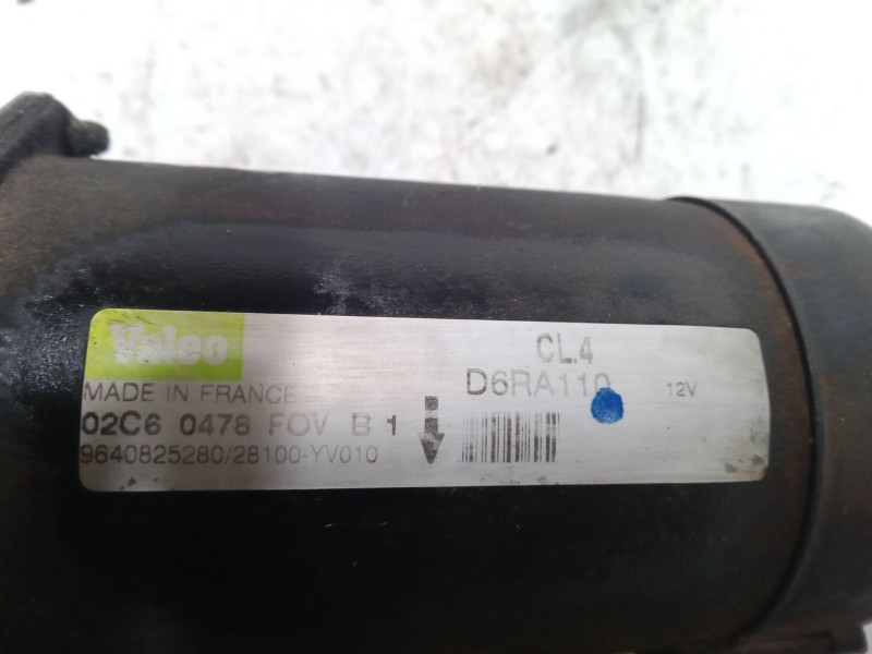 Recambio de motor arranque para citroën xsara picasso (n68) 1.6 hdi referencia OEM IAM D6RA110   Recambio de motor arranque para citroën xsara picasso (n68) 1.6 hdi referencia OEM IAM D6RA110