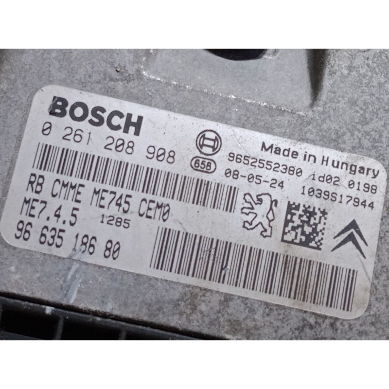 Recambio de centralita motor uce para citroën xsara picasso (n68) 1.6 16v referencia OEM IAM 9663518680   Recambio de centralita motor uce para citroën xsara picasso (n68) 1.6 16v referencia OEM IAM 9663518680