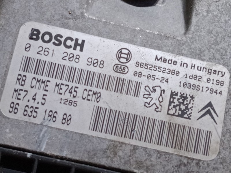 Recambio de centralita motor uce para citroën xsara picasso (n68) 1.6 16v referencia OEM IAM 9663518680   Recambio de centralita motor uce para citroën xsara picasso (n68) 1.6 16v referencia OEM IAM 9663518680