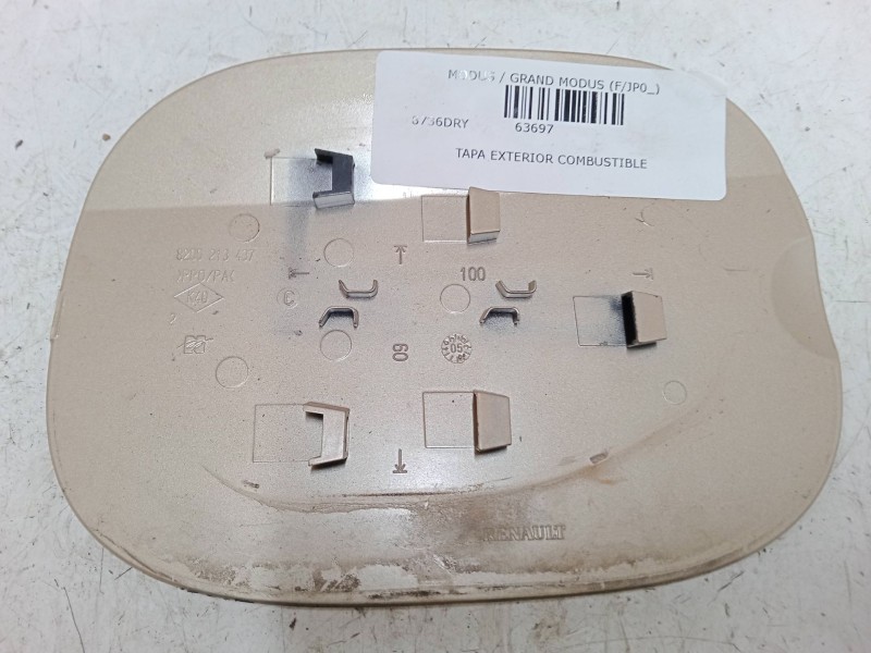 Recambio de tapa exterior combustible para renault modus / grand modus (f/jp0_) 1.2 (jp0c, jp0k, fp0c, fp0k, fp0p, jp0p, jp0t) r