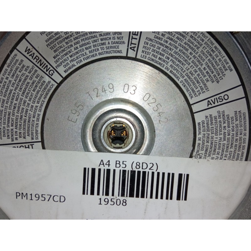 Recambio de airbag volante para audi a4 b5 (8d2) 1.9 tdi referencia OEM IAM E95T2490302542  