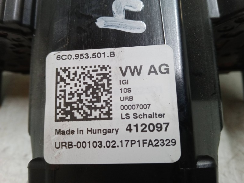 Recambio de mando luces para seat ibiza iv (6j5, 6p1) 1.0 tsi referencia OEM IAM 6C0953501B  